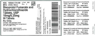Bisoprolol Fumarate And Hydrochlorothiazide Tablets Usp 10 mg/6.25 mg (6 02.25 mg)